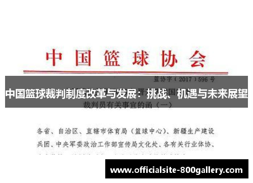 中国篮球裁判制度改革与发展：挑战、机遇与未来展望