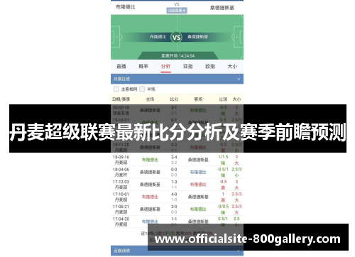 丹麦超级联赛最新比分分析及赛季前瞻预测